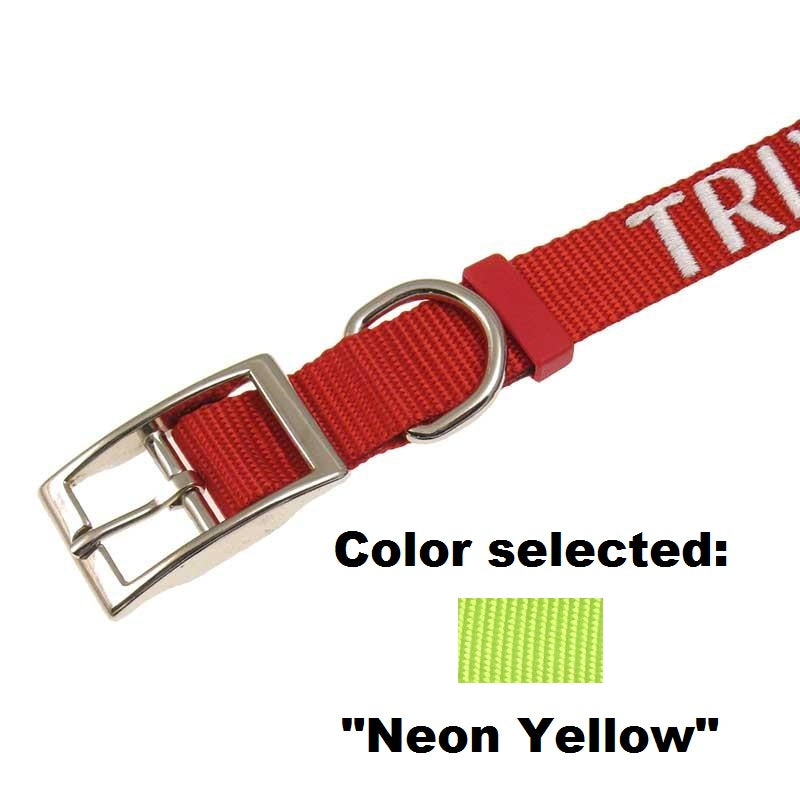 Dog Collar - 1" Width - Personalized Embroidery (Traditional Style), - Lucky Pet